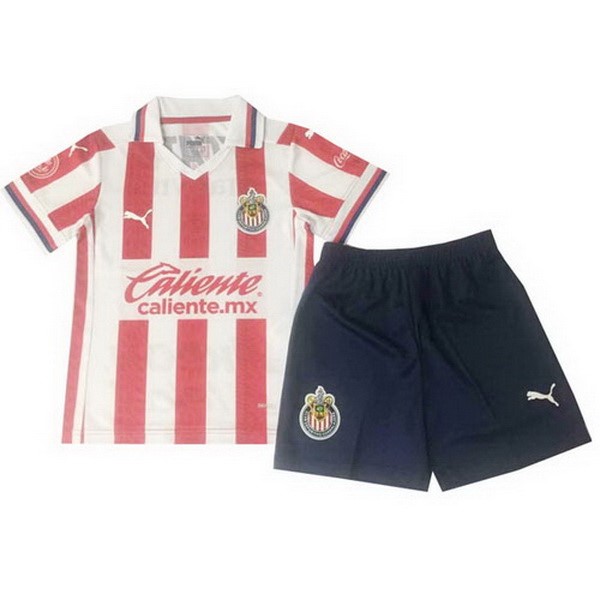 Trikot Guadalajara Heim Kinder 2020-21 Rote Fussballtrikots Günstig